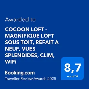 Cocoon Loft - Magnifique Loft Sous Toit, Refait A Neuf, Vues Splendides, Clim, Wifi France